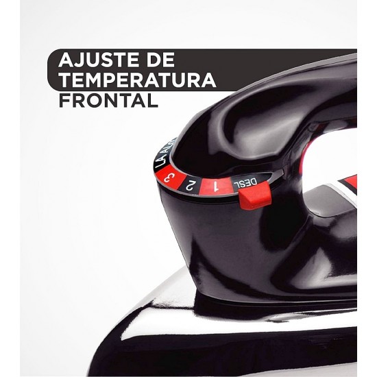 Ferro A Seco Cromado Black+Decker 127v Com Base De Alumínio